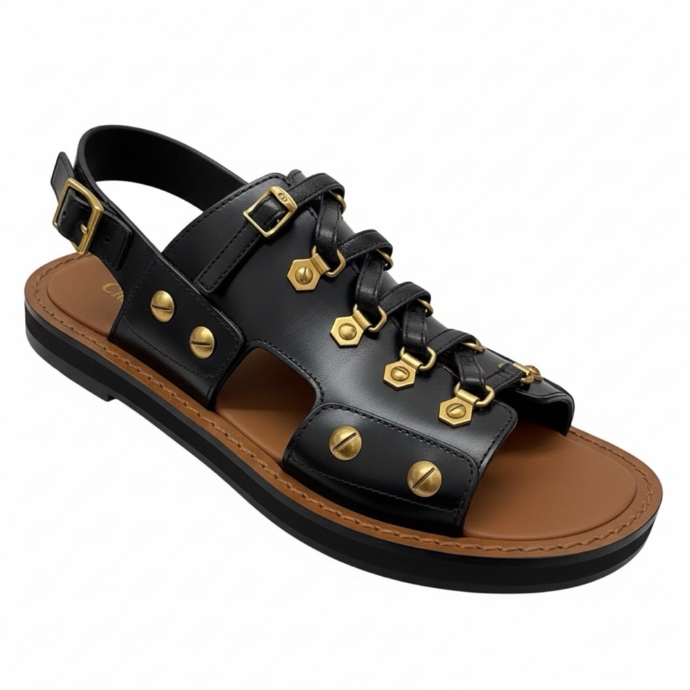 Matt Calfskin Leather Item - Neutral Beige/Taupe